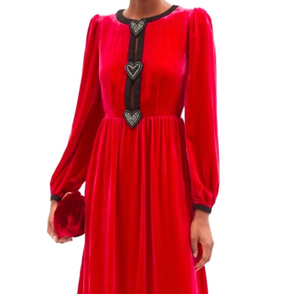 Saloni Crew Neck Midi Length Dress Size: XS/S |  UK6 NEW - Picture 3 of 7